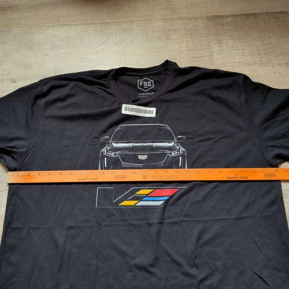 New FSG Mens Cadillac Shirt Sleeve T- shirt TEE Black 2XL - Picture 4 of 7